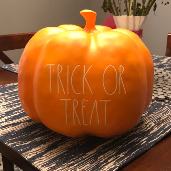 Rae Dunn Other - “Trick or treat” large pumpkin - Rae Dunn